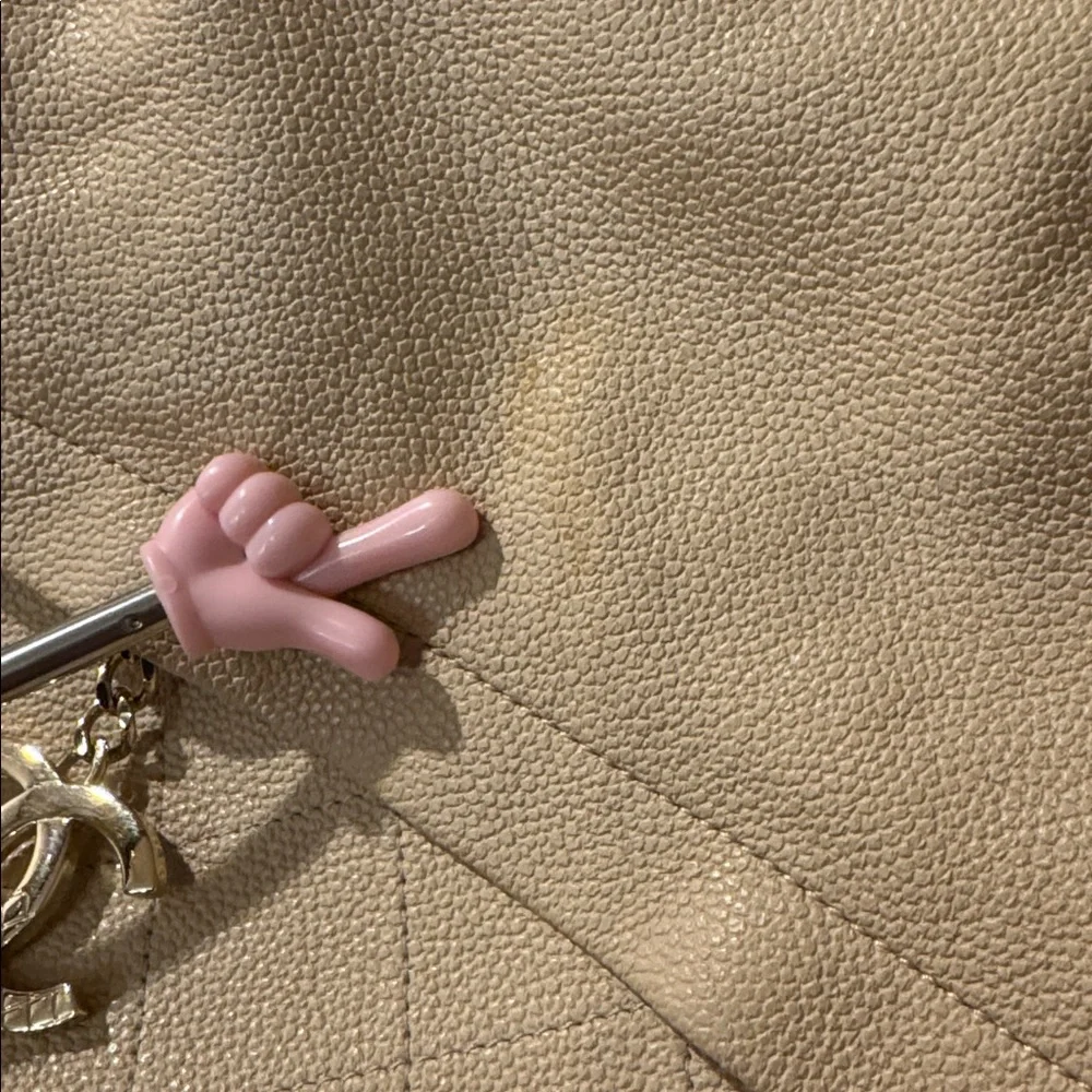 Chanel Large Beige Quilted Calfskin Zip and Carry Tote with‎ COA